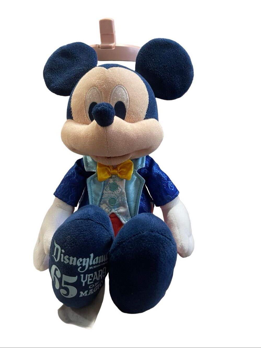 Disneyland Blue 65th Anniversary Years Of Magic Mickey Mouse Plush 11”